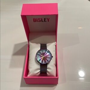 Women's Watch with Purple Dial and Mesh Band